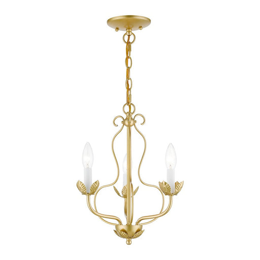 Livex Katarina 3 Light Chandelier, Soft Gold - 42903-33