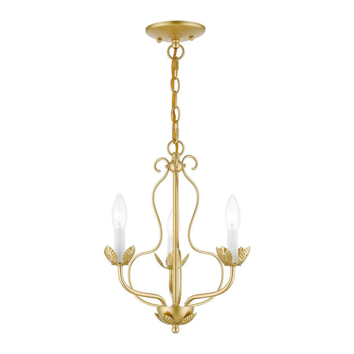 Livex Katarina 3 Light Chandelier, Soft Gold - 42903-33