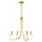 Livex Bari 4 Light Chandelier, Polished Brass - 42924-02