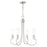 Livex Bari 4 Light Chandelier, Brushed Nickel - 42924-91