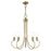 Livex Bari 5 Light Chandelier, Antique Brass - 42925-01