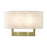 Livex ADA Wall Sconces 2 Lt Large Sconce, Brass/White Fabric Inside - 42934-01