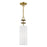 Livex Brookdale 1 Light Mini Pendant, Brass/Off-White/White Inside - 42981-01