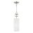 Livex Brookdale 1 Light Mini Pendant, Off-White/White Inside