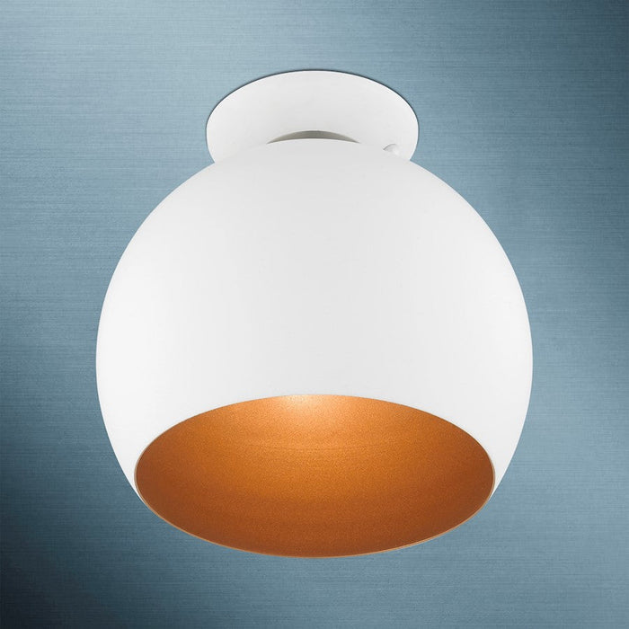 Livex Piedmont 1 Light Semi-Flush Mount