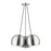 Livex Piedmont 3 Light Globe Pendant, Aluminum/Chrome/White Inside - 43393-66