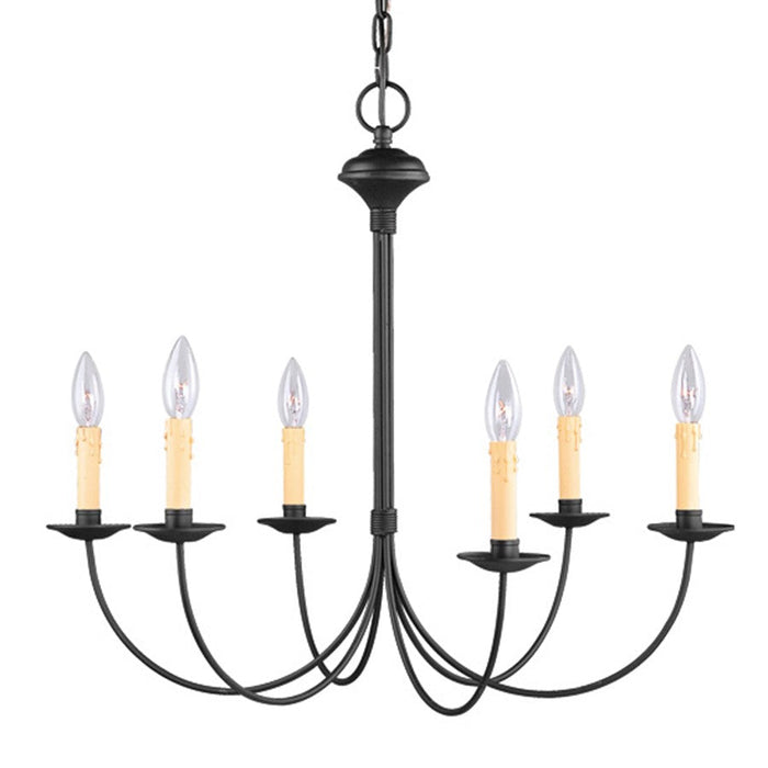 Livex Lighting Heritage Ceiling Chandelier, Black