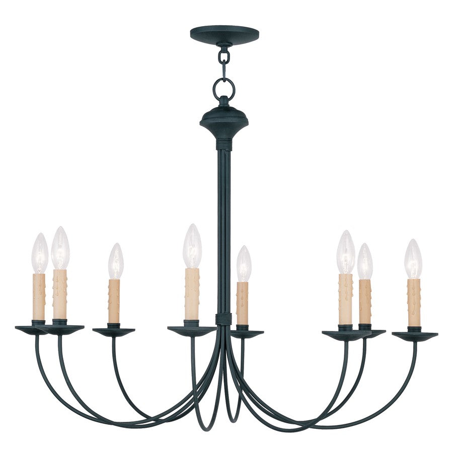 Livex Lighting Heritage Large Chandelier, Black