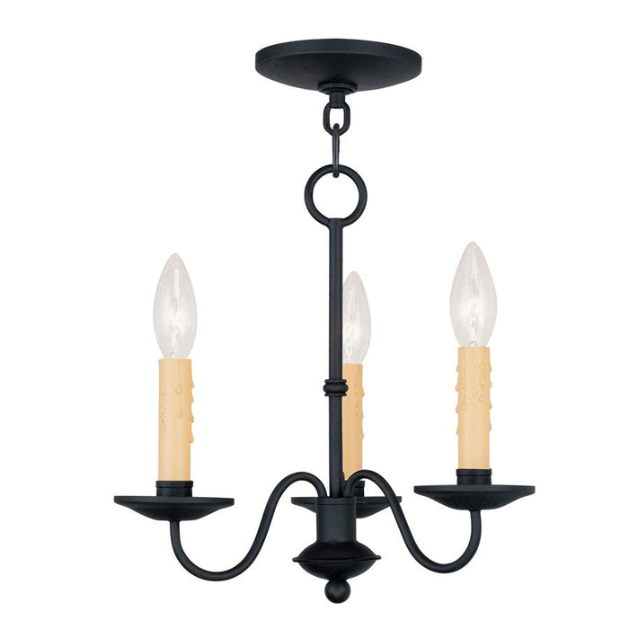 Livex Lighting Heritage Candelabra Chandelier, Black