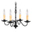 Livex Lighting Heritage Candelabra Chandelier, Black