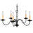 Livex Lighting Heritage Candelabra Chandelier, Black