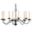 Livex Lighting Heritage Candelabra Chandelier, Black