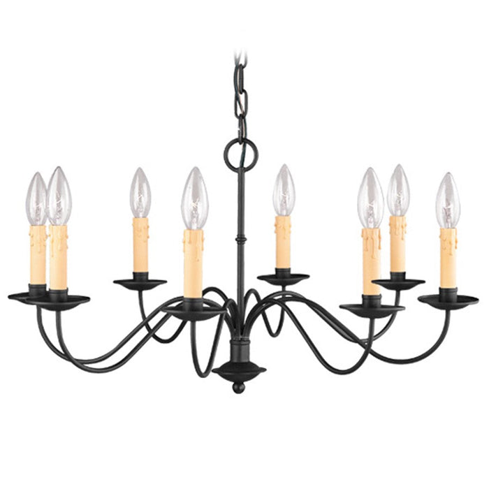 Livex Lighting Heritage Candelabra Chandelier, Black