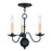 Livex Lighting Heritage Candelabra Light Chandelier, Black