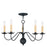 Livex Lighting Heritage Candelabra Light Chandelier, Black