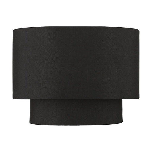 Livex Sentosa ADA Sconce, Black/Orange Fabric Inside