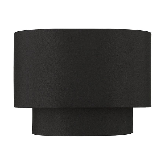 Livex Sentosa ADA Sconce, Black/Orange Fabric Inside