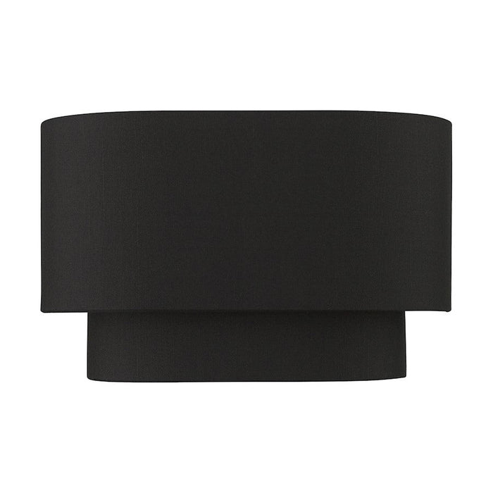 Livex Sentosa ADA Sconce, Black/Orange Fabric Inside