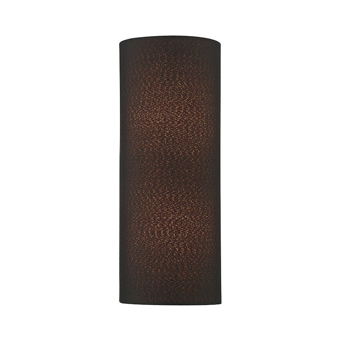 Livex Sentosa 2 Light ADA 13" Sconce, Black/Orange Fabric Inside - 45087-04