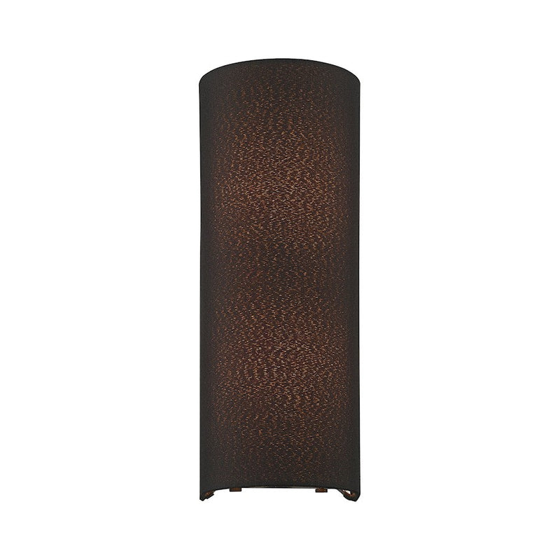 Livex Sentosa 2 Light ADA 13" Sconce, Black/Orange Fabric Inside