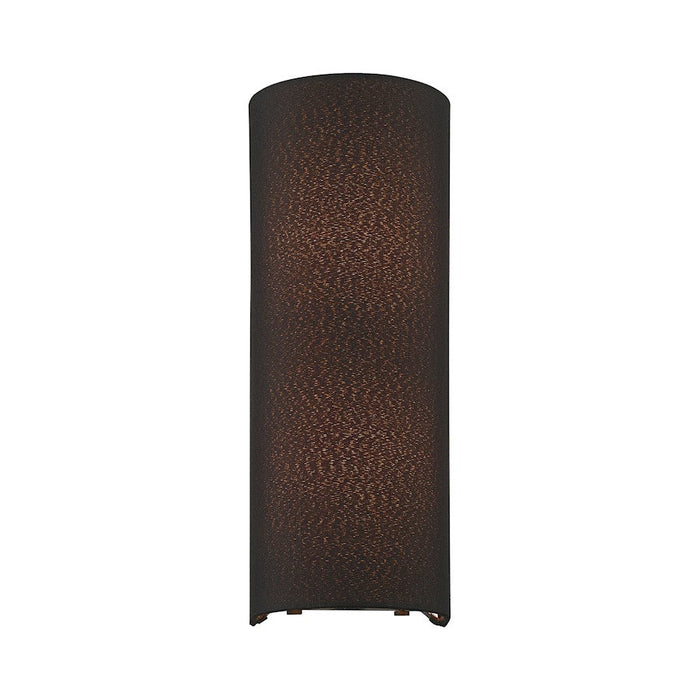 Livex Sentosa 2 Light ADA 13" Sconce, Black/Orange Fabric Inside