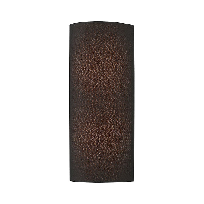 Livex Sentosa 2 Light ADA 13" Sconce, Black/Orange Fabric Inside