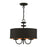 Livex Winchester 3 Light Pendant Chandelier, Black/Black/Orange - 45123-04