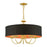 Livex Winchester 5 Light Pendant Chandelier, Black/Orange