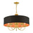 Livex Winchester 5 Light Pendant Chandelier, Black/Orange