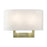 Livex ADA Wall Sconces 2 Lt Medium Sconce, Brass/Off-White Fabric - 45221-01