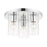 Livex Zurich 3 Light Flush Mount , Polished Chrome/Clear Glass - 45472-05