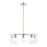 Livex Zurich 5 Light Chandelier, Brushed Nickel/Clear Glass - 45475-91