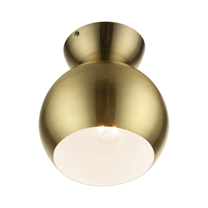 Livex Stockton 1 Light Globe Semi-Flush Mount