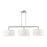 Livex Meridian 3 Light Linear Chandelier, Brushed Nickel - 45493-91