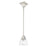 Livex Mission 1 Light Pendant, Brushed Nickel/Clear Glass - 45561-91