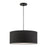 Livex Bainbridge 3 Light Drum Pendant, Black - 45660-04