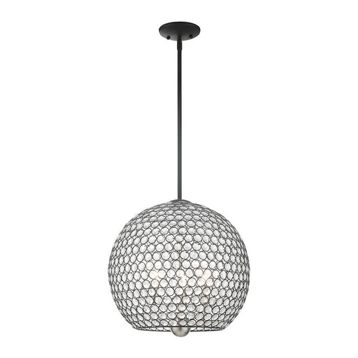 Livex Cassandra 3 Light Pendant, Black - 45723-04