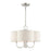 Livex Solstice 4 Light Chandelier, Brushed Nickel - 45806-91