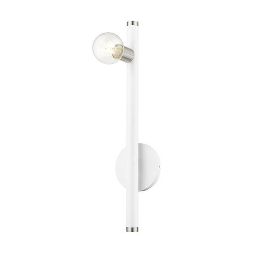 Livex Bannister 1 Light Wall Sconce, White - 45861-03