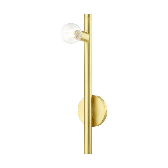 Livex Bannister 1 Light Wall Sconce, Satin Brass - 45861-12