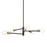 Livex Bannister 5 Light Chandelier, Bronze/Antique Brass Accents