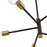 Livex Bannister 5 Light Chandelier, Bronze/Antique Brass Accents