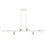 Livex Bannister 6 Light Linear Chandelier, White - 45866-03