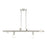 Livex Bannister 6 Light Linear Chandelier, Brushed Nickel - 45866-91