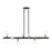 Livex Bannister 8 Light Large Linear Chandelier, Black/Brushed Nickel - 45868-04