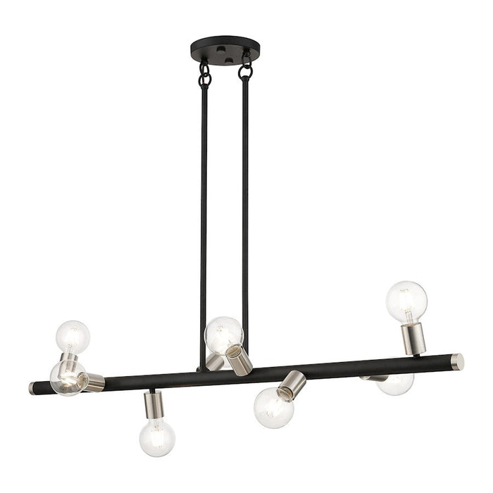 Livex Bannister 8 Light Large Linear Chandelier