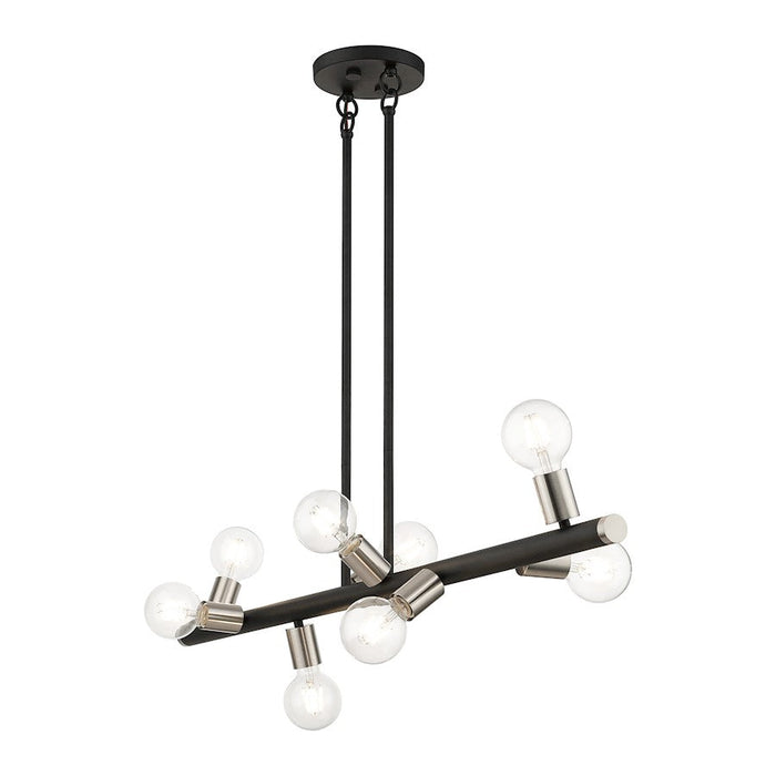 Livex Bannister 8 Light Large Linear Chandelier