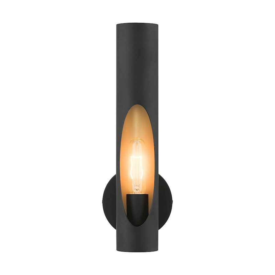 Livex Novato 1 Light ADA Wall Sconce, Black - 45891-04