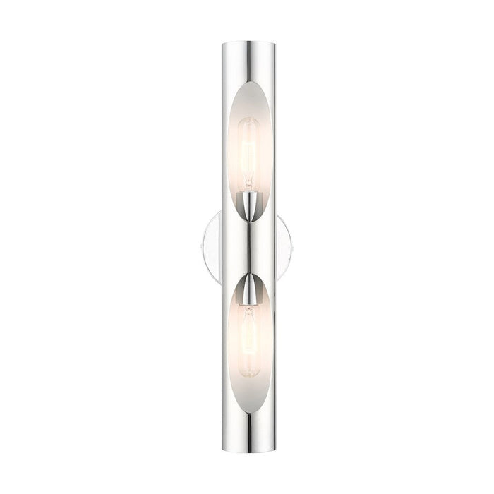 Livex Novato 2 Light ADA Wall Sconce, Polished Chrome - 45892-05