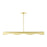 Livex Novato 3 Light Linear Chandelier, Satin Brass - 45897-12